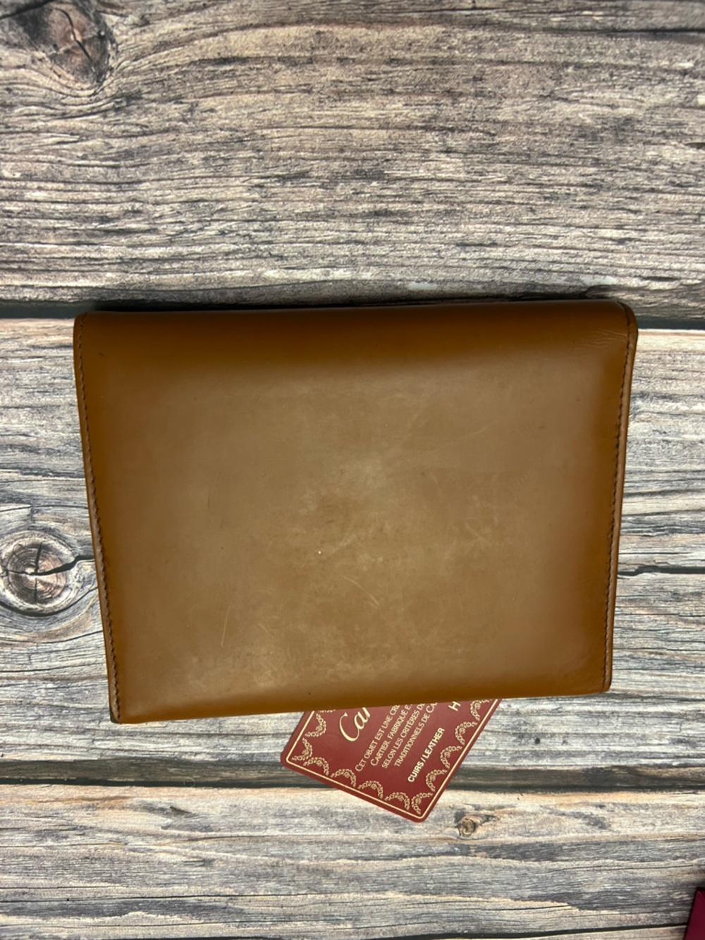 Cartier Brown Leather Wallet with COA - Picture 6 of 7